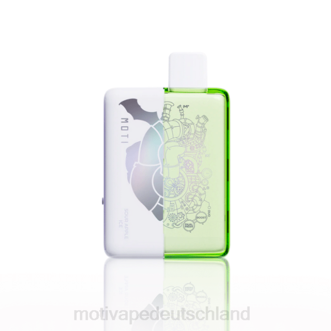 6L2V65 MOTI Duo 9000 Einweg-Vapes (5 %, 9000 Züge) saures Apfeleis | MOTI vape pod