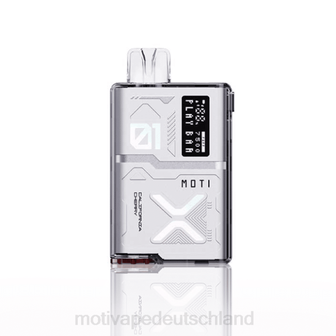 6L2V61 MOTI Play Bar 7500 Einweg-Vaporizer (5 %, 7500 Züge) kalifornische Kirsche | MOTI vape Deutschland