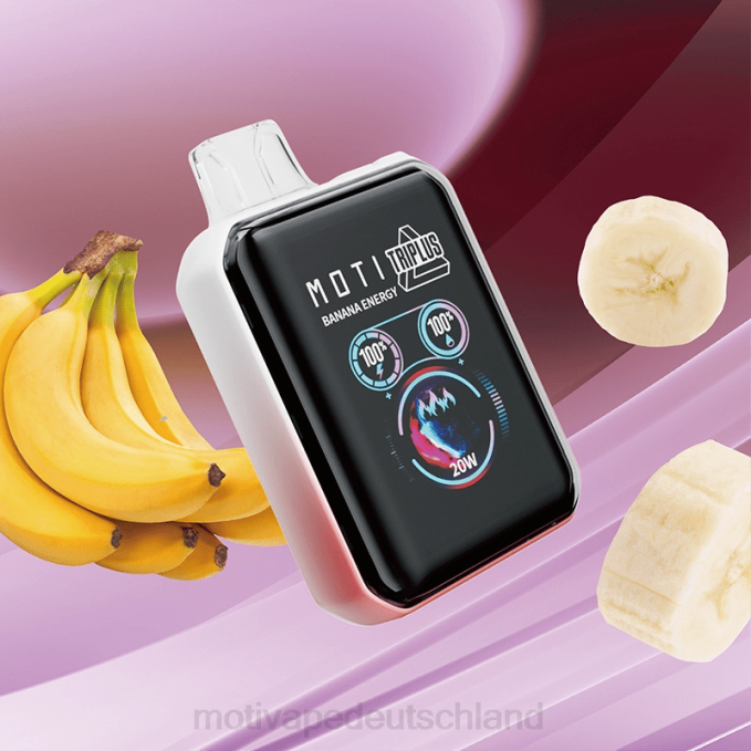 6L2V1 MOTI Triplus 20.000 Einweg-Vaporizer (5 %, 20.000 Züge) Bananenenergie | MOTI vape Deutschland