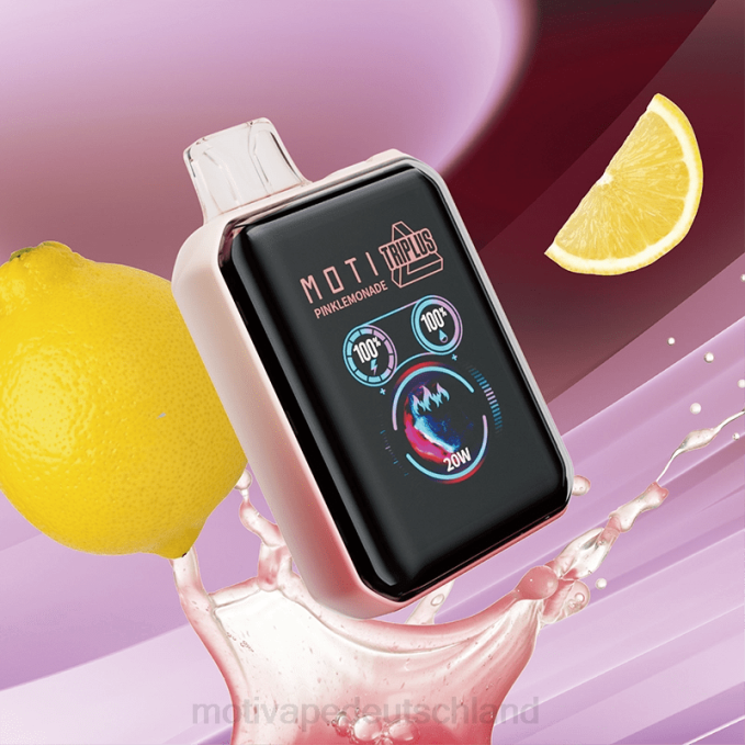 6L2V8 MOTI Triplus 20.000 Einweg-Vaporizer (5 %, 20.000 Züge) pinke Limonade | MOTI vape review