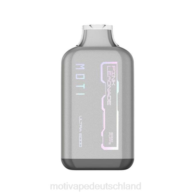6L2V37 MOTI Ultra Einweg-Vaporizer (5 %, 6000 Züge) pinke Limonade | MOTI vape disposable Deutschland