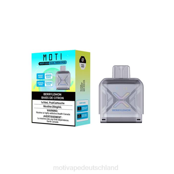 6L2V87 MOTI Go Pro Einwegkapsel rosa Zitrone | MOTI vape disposable Deutschland