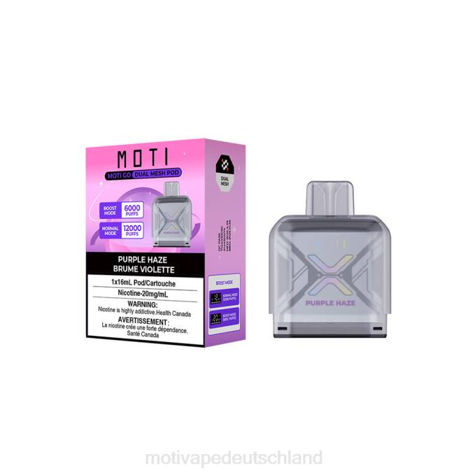 6L2V87 MOTI Go Pro Einwegkapsel rosa Zitrone | MOTI vape disposable Deutschland