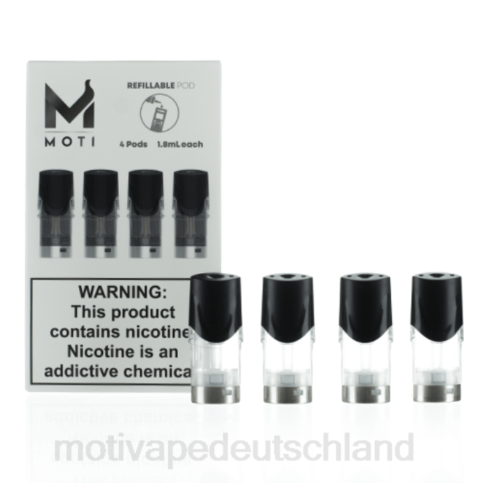 6L2V74 MOTI nachfüllbare Ersatz-Pod-Kartuschen (4er-Pack) | MOTI vape kaufen